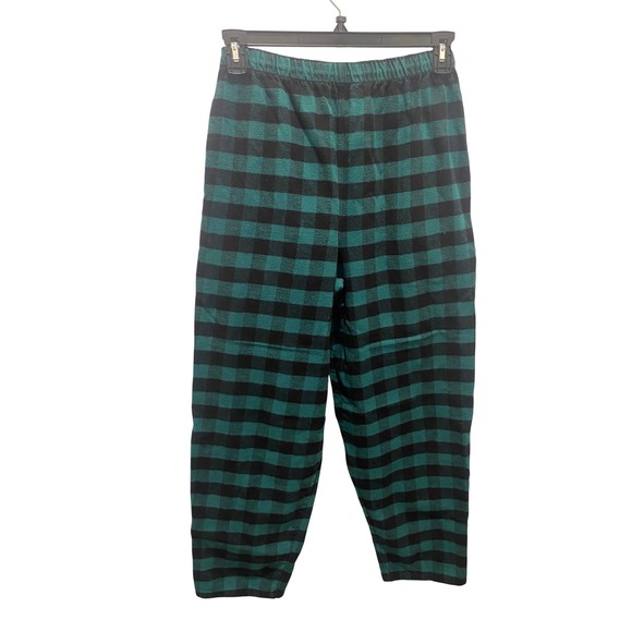 Vermont Flannel Co Mens Green Black Buffalo Plaid cozy Pajama Pants Medium - Picture 2 of 7